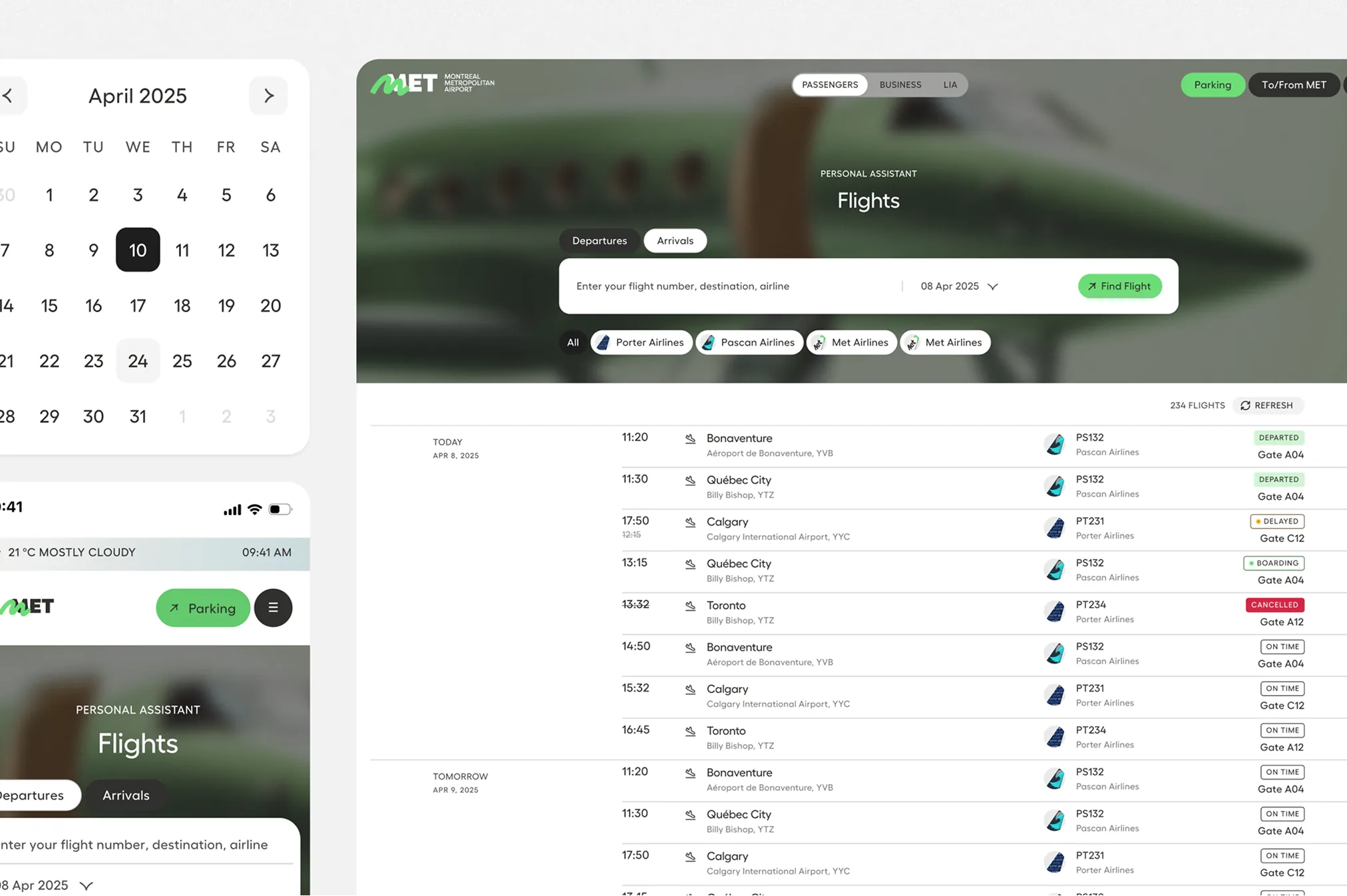 met case UI/UX DESIGN